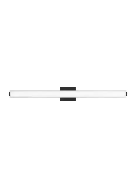 Finn 36" LED Bath Vanity Light in Nightshade Black