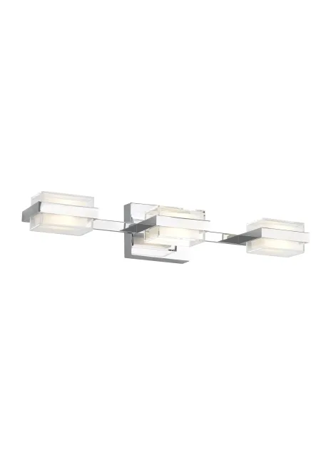 Kamden 3-Light LED Bath Vanity Light in Chrome