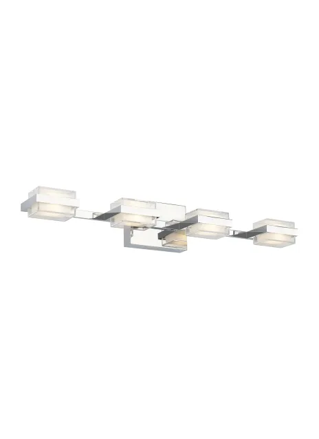 Kamden 4-Light LED Bath Vanity Light in Chrome