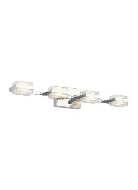 Kamden 4-Light LED Bath Vanity Light in Chrome