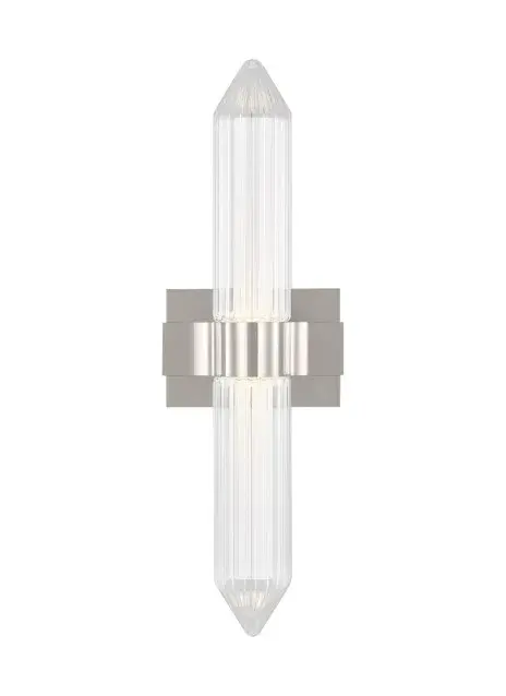 Langston LED Bath Vanity Light in Polished Nickel