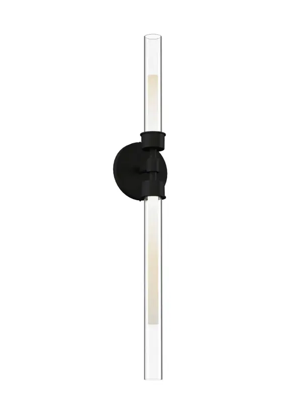 Linger LED Bath Sconce in Nightshade Black
