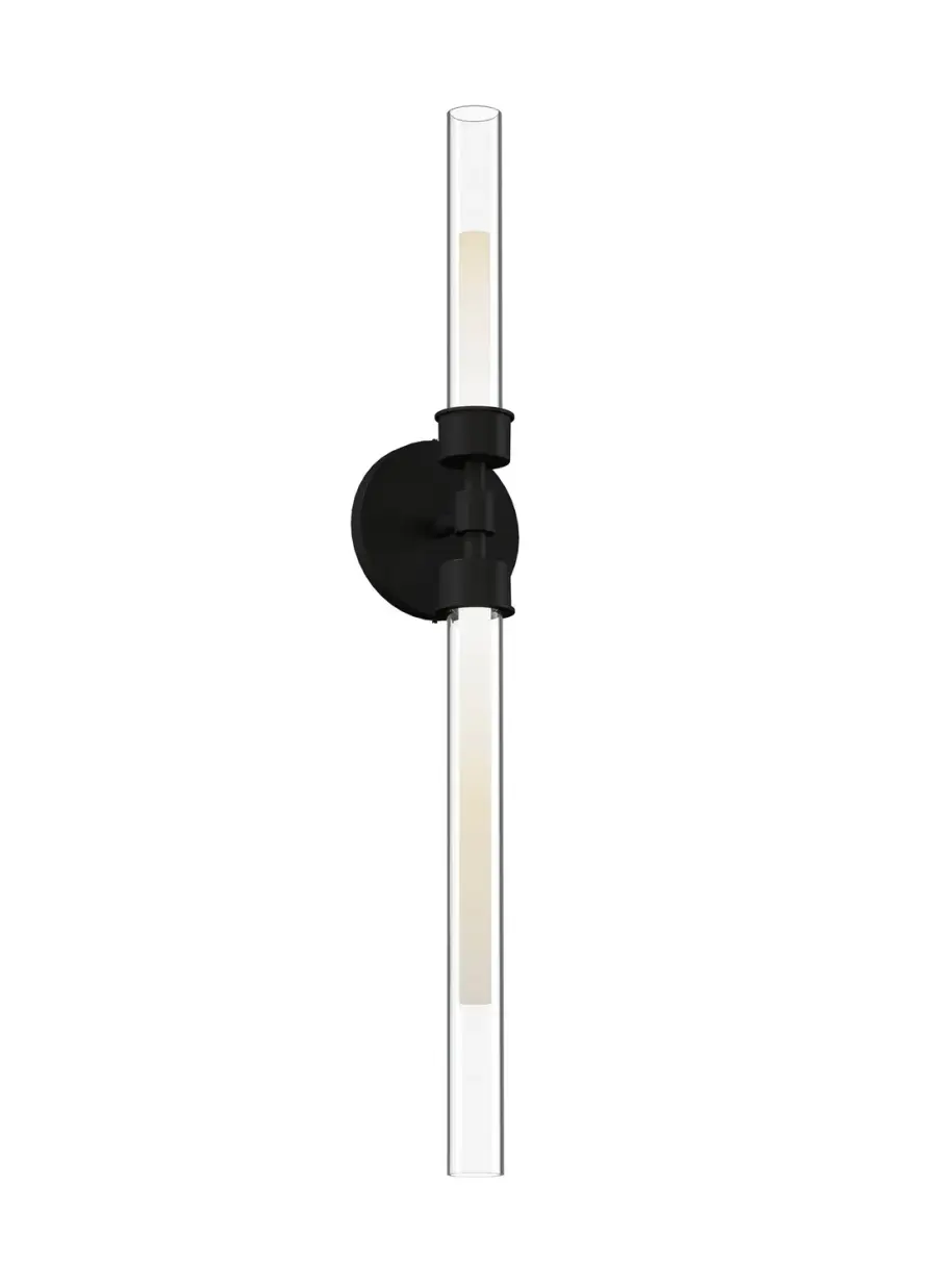 Linger LED Bath Sconce in Nightshade Black