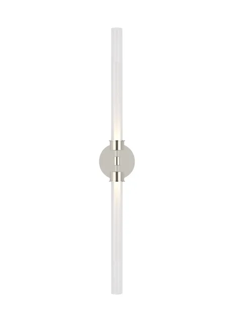 Linger 2-Light LED Bath Sconce in Polished Nickel