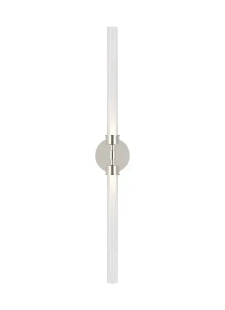 Linger 2-Light LED Bath Sconce in Polished Nickel