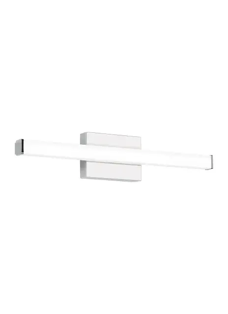 The Lufe by Sean Lavin delivers contemporary elegance with its cylindrical frosted acrylic lens and polished chrome finish. ADA-compliant with only 3.2" extension, it provides excellent task lighting for vanities.