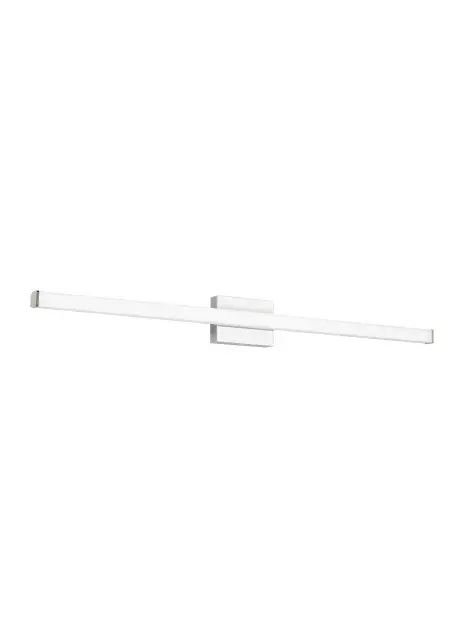 Sean Lavin's Lufe bath light delivers contemporary sophistication with its cylindrical profile, frosted acrylic lens, and concealed hardware. The 48-inch length provides excellent illumination for double vanities while maintaining ADA compliance with its low-profile 3.2-inch extension.