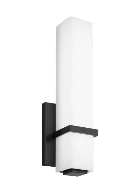 Milan LED Bath Vanity Light in Dark Bronze