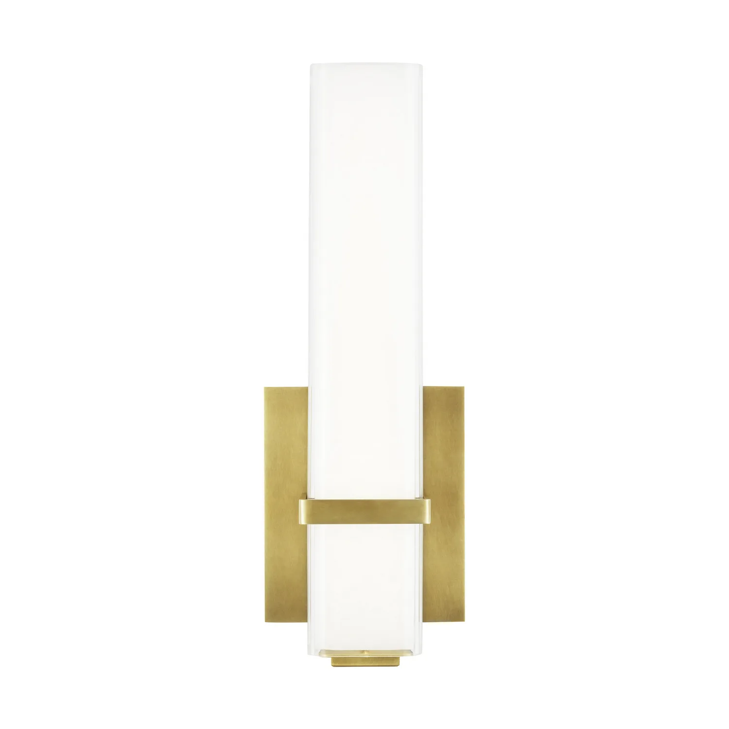 Milan LED Bath Sconce in Natural Brass