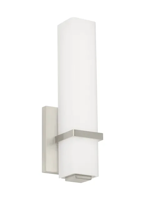 Milan LED Bath Sconce in Satin Nickel