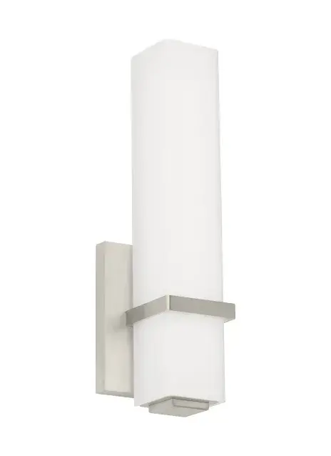 Milan LED Bath Sconce in Satin Nickel