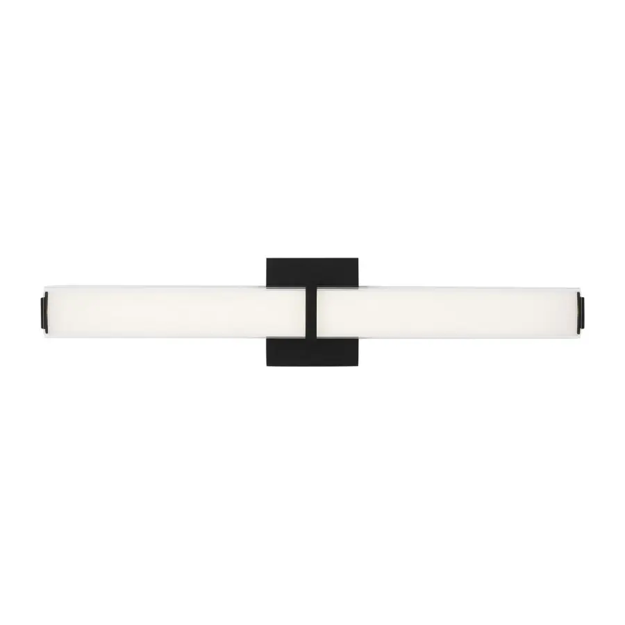 Milan 24" LED Bath Bar in Nightshade Black