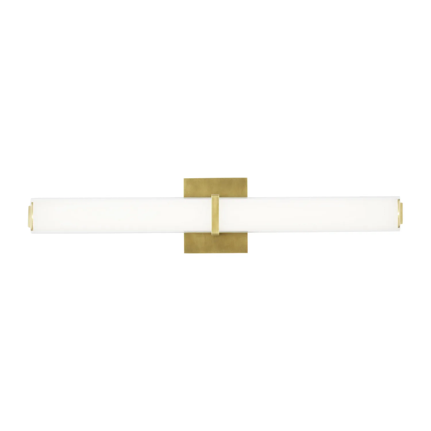 Milan 24" LED Bath Bar in Natural Brass