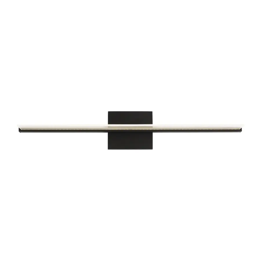 Span LED Bath Light in Nightshade Black