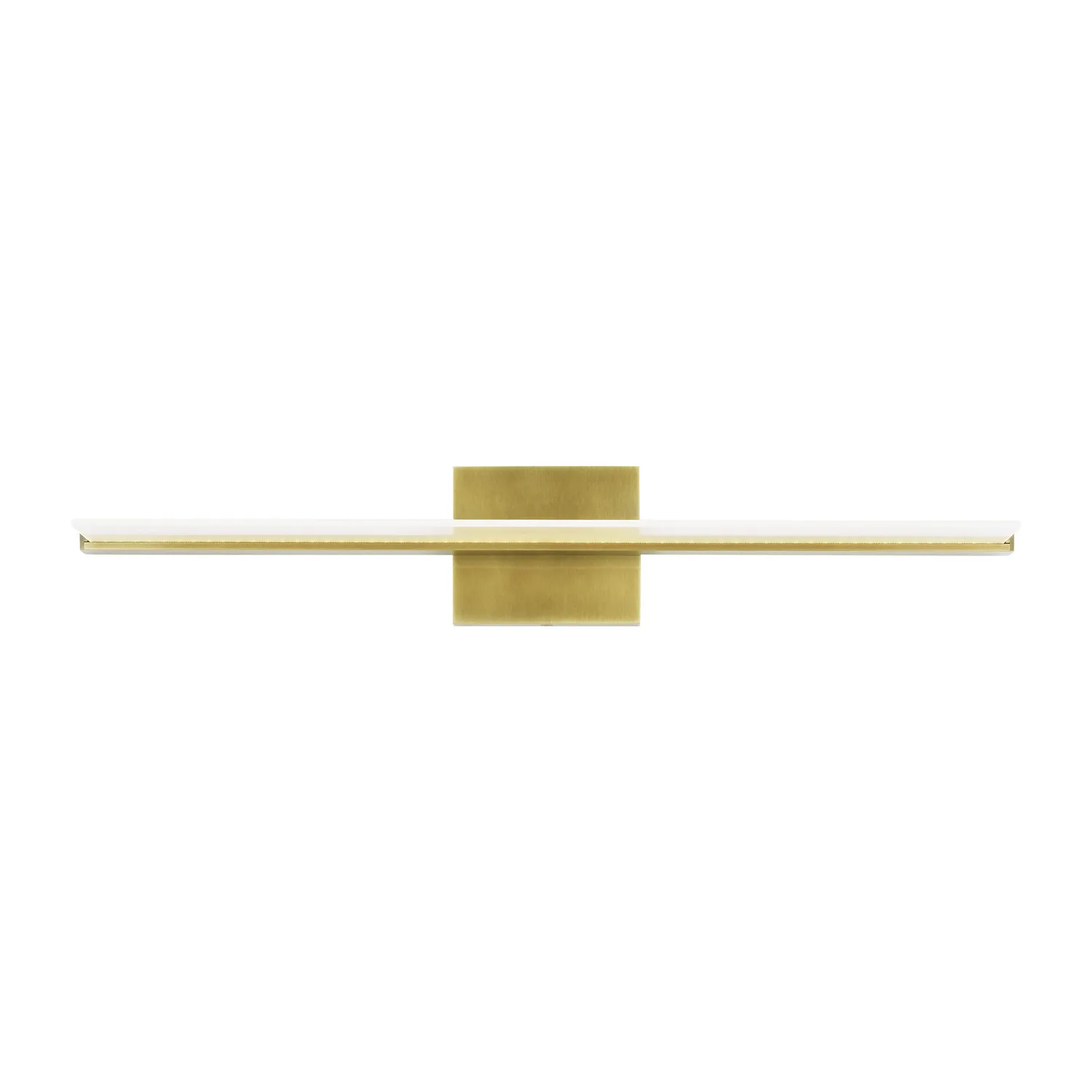 Span LED Bath Light in Plated Brass
