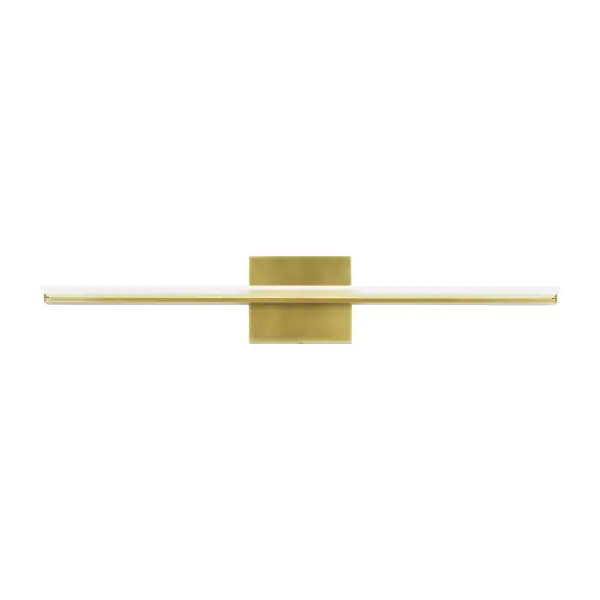 Span LED Bath Light in Plated Brass
