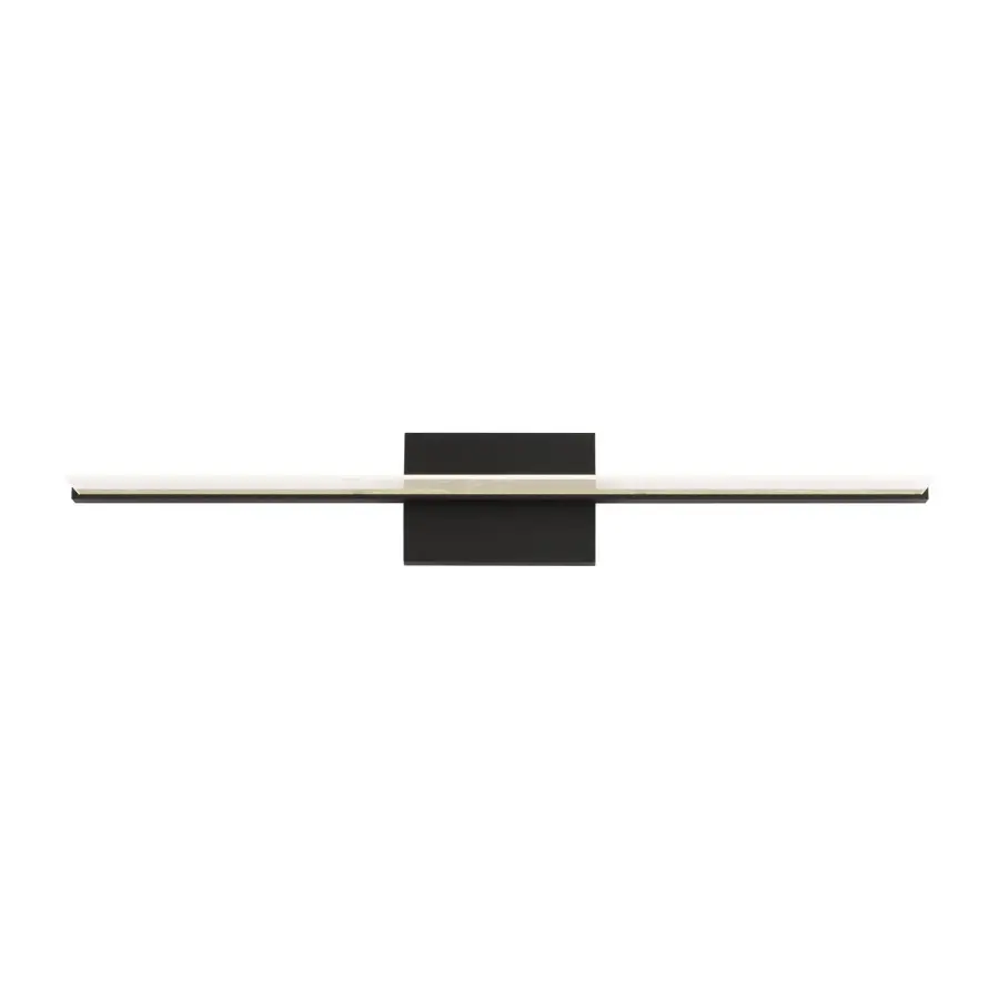 Span LED Bath Light in Nightshade Black