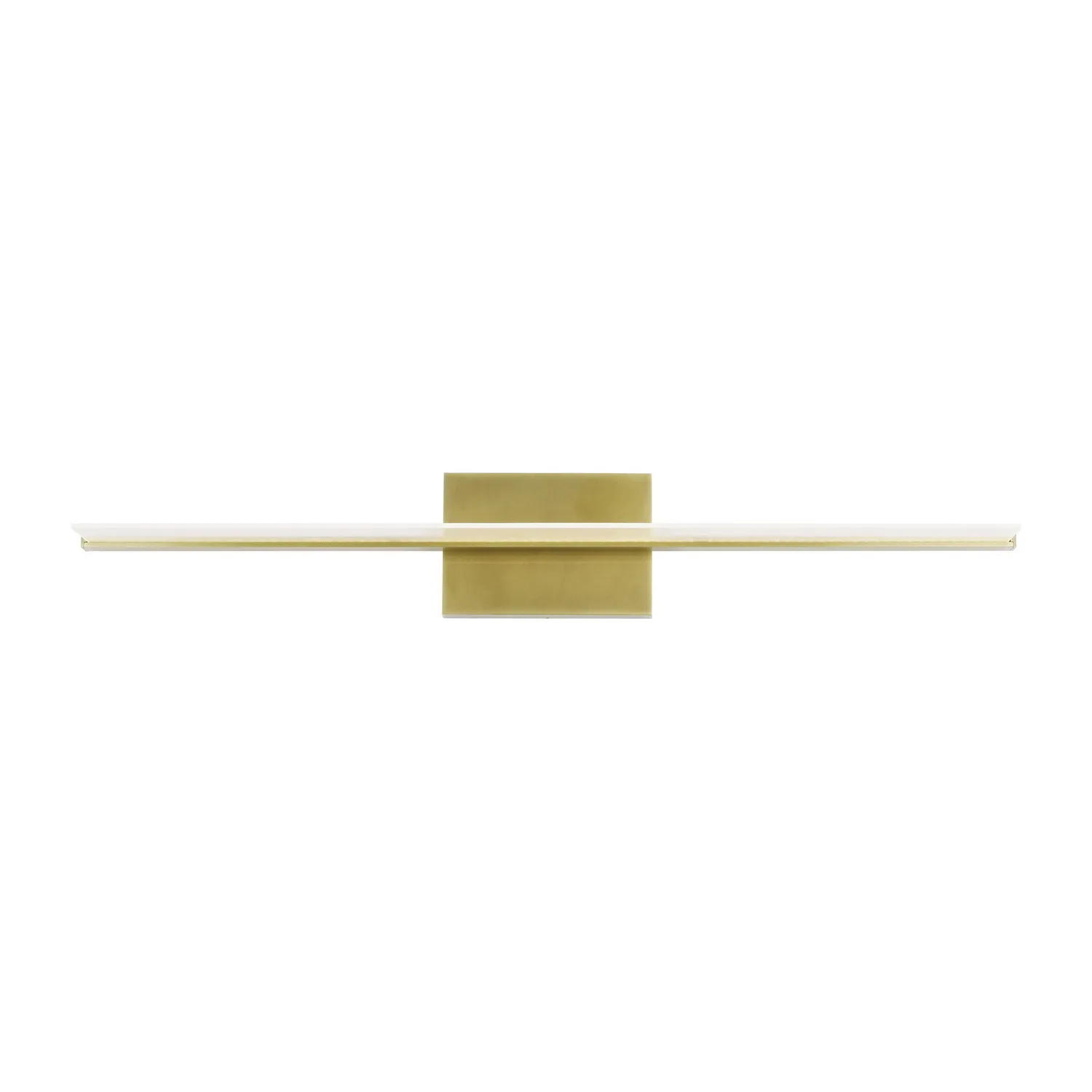 Span LED Bath Light in Plated Brass