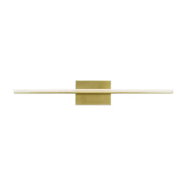 Span LED Bath Light in Plated Brass