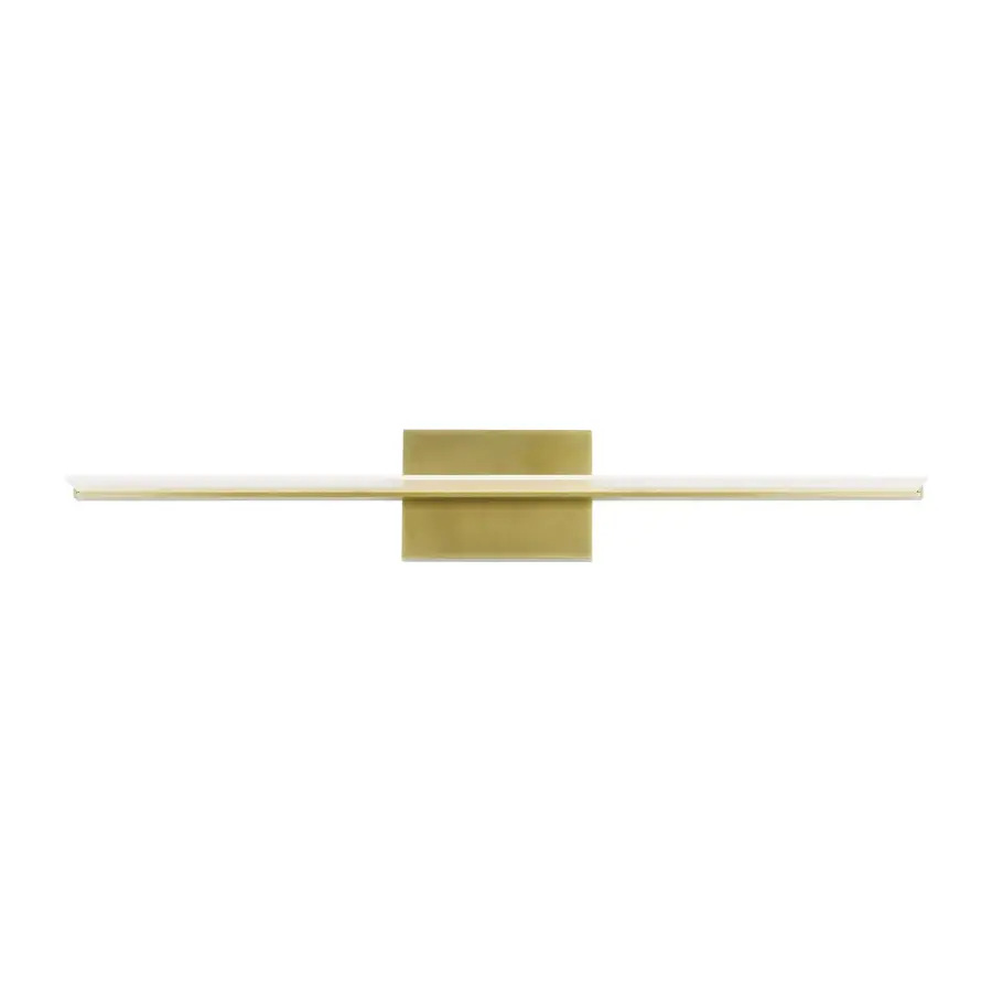 Span LED Bath Light in Plated Brass