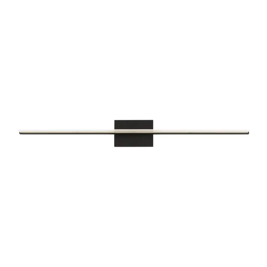 Span LED Bath Light in Nightshade Black