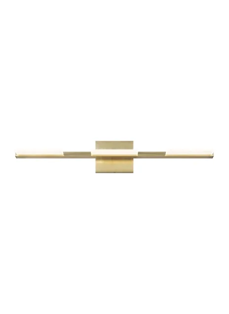 Tris 3-Light LED Bath Vanity in Aged Brass