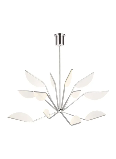 Belterra LED Chandelier in Polished Nickel