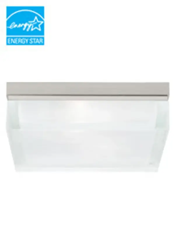 Boxie LED Flush Mount in Satin Nickel
