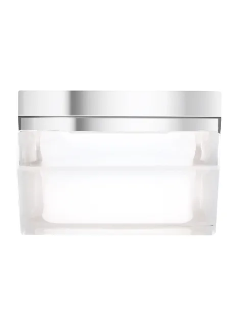 Boxie LED Flush Mount in Chrome