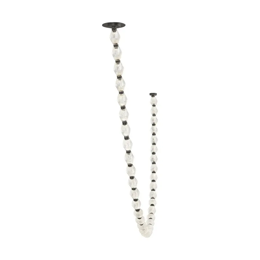 Collier LED Chandelier in Dark Bronze