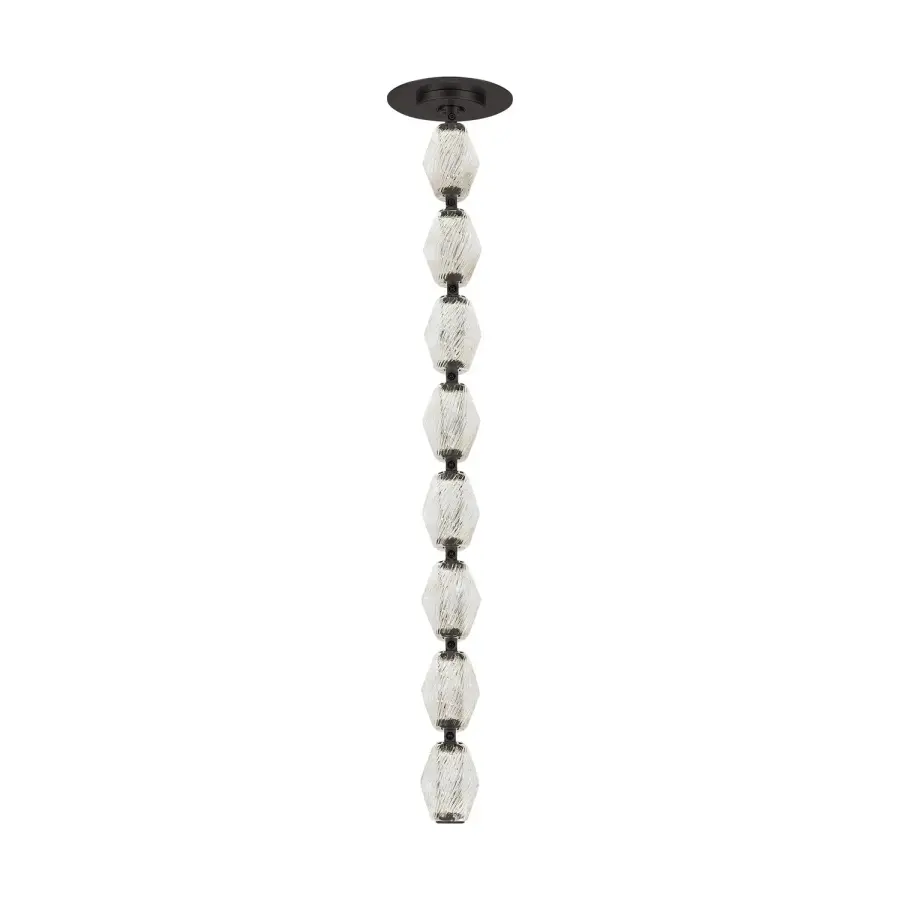 Collier LED Pendant in Dark Bronze
