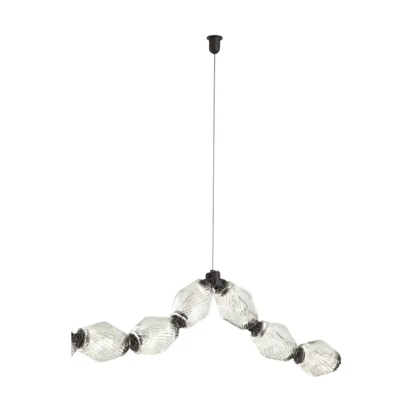 The Collier Swag Cable offers creative installation flexibility with its 144-inch adjustable cable, allowing designers to create unique pendant arrangements. The dark bronze finish complements the Collier collection perfectly.