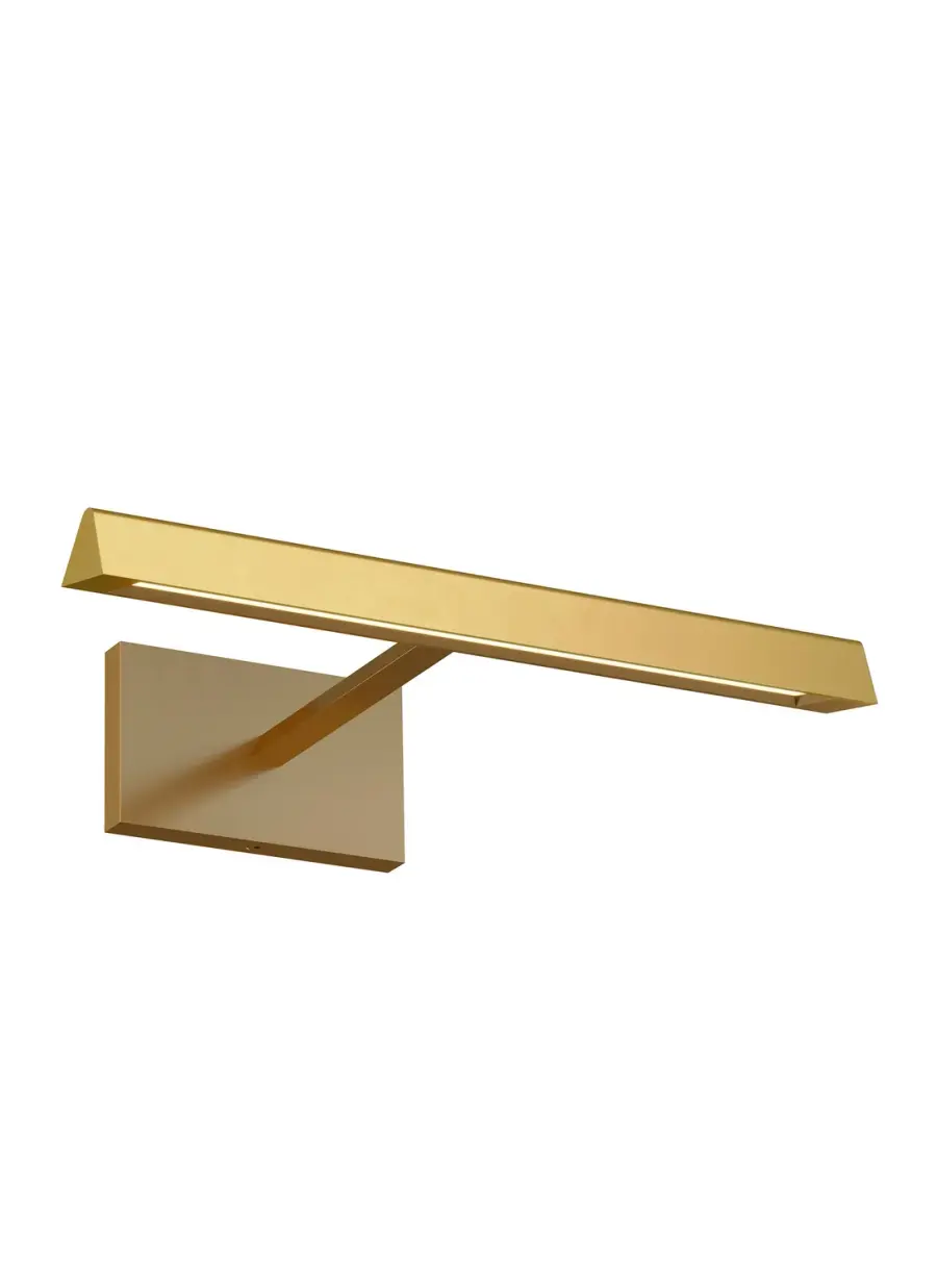 Dessau 12" LED Picture Light in Natural Brass