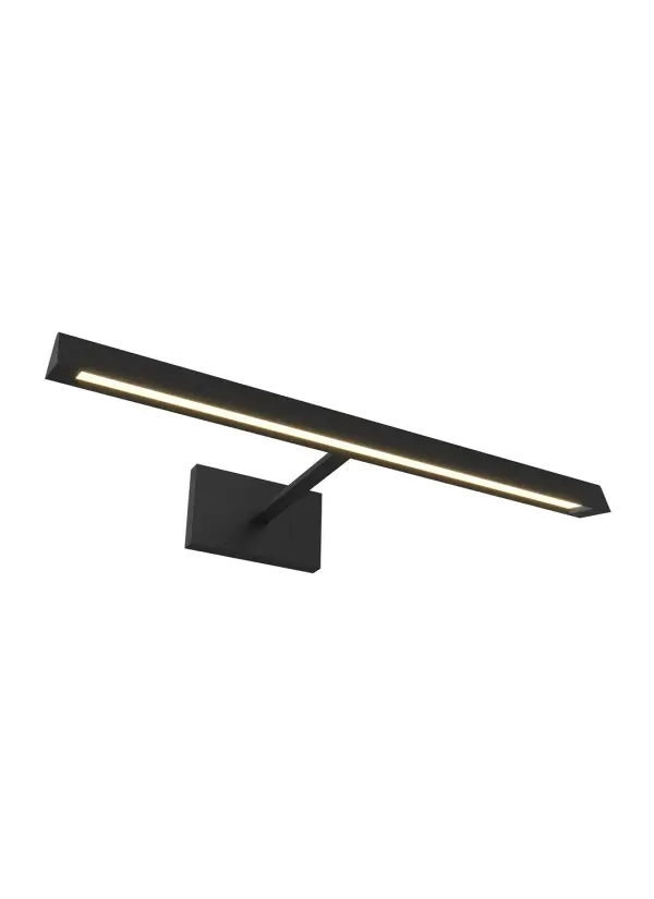 The Dessau Picture Light by Sean Lavin reimagines the traditional picture light with clean American Modern lines and energy-efficient integrated LED. Its slim 18-inch profile and damp rating make it versatile for artwork illumination throughout the home.