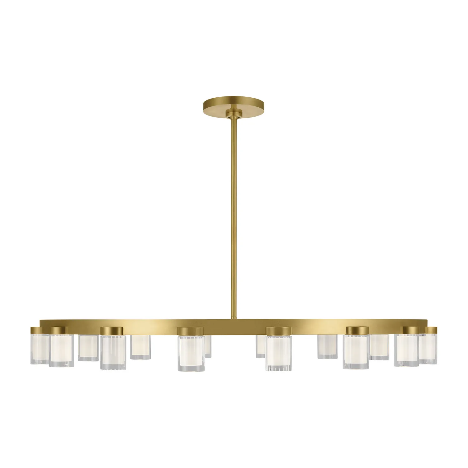 Esfera Large LED Chandelier in Natural Brass