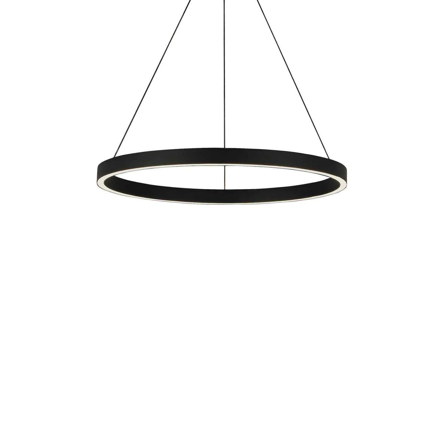 Fiama 24" LED Ring Chandelier in Black