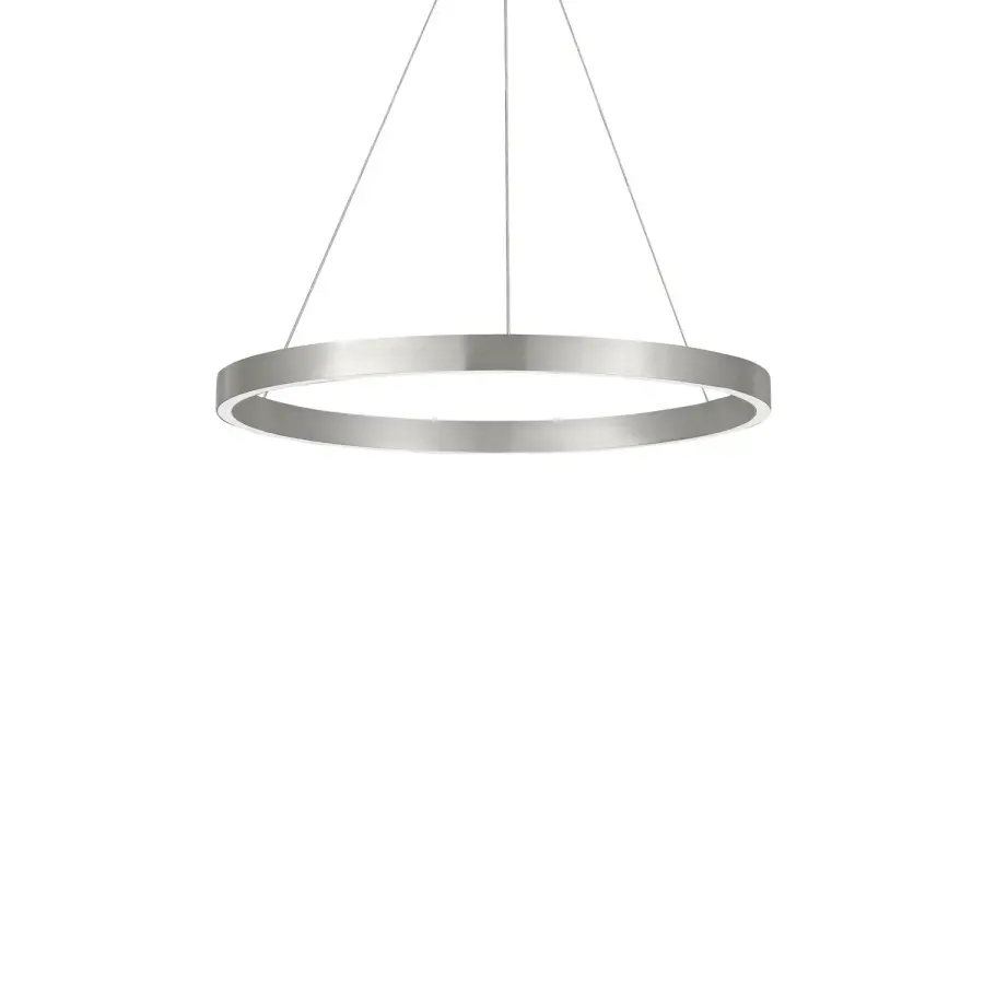 Fiama 24" LED Ring Chandelier in Satin Nickel