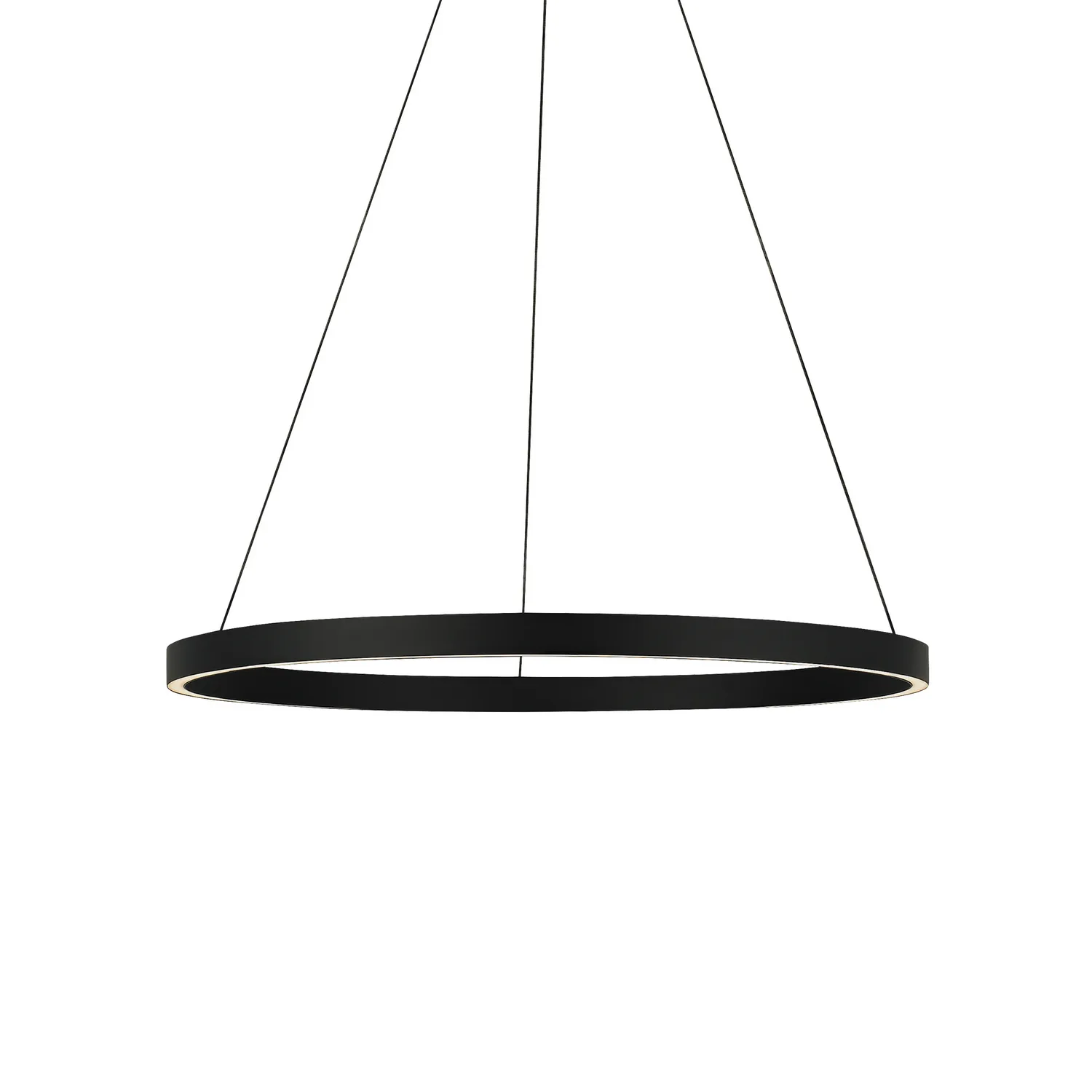 Fiama 30" LED Ring Chandelier in Black
