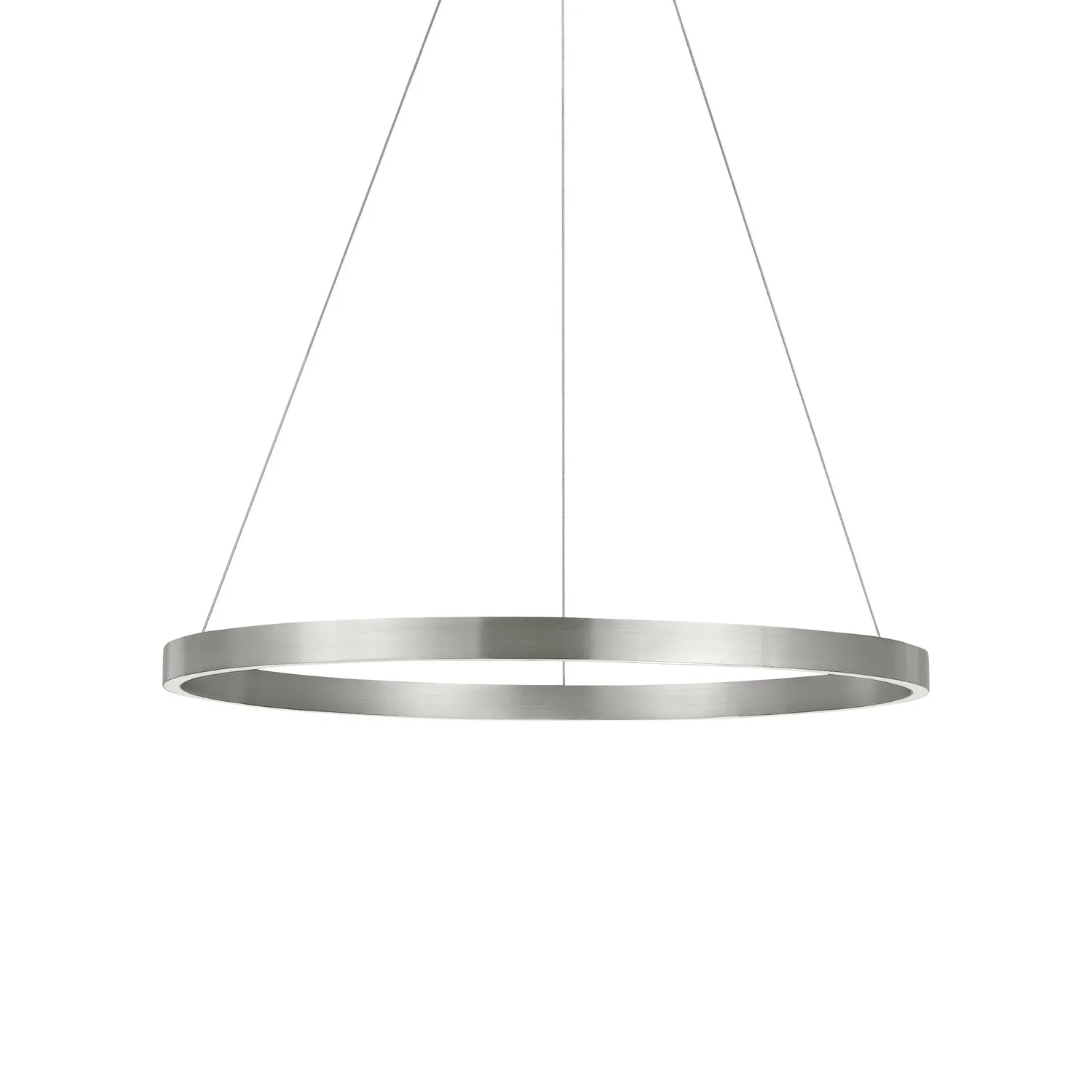 Fiama 30" LED Ring Chandelier in Satin Nickel