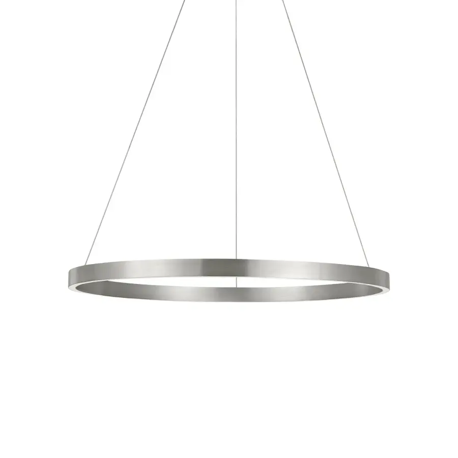 Fiama 30" LED Ring Chandelier in Satin Nickel