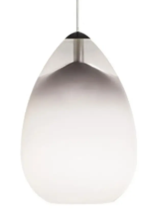 The Alina pendant showcases Polish artisan craftsmanship with its smooth teardrop silhouette and warm glass diffusion. At 7 inches tall, it's perfectly scaled for multiples over islands or as accent lighting in intimate spaces.