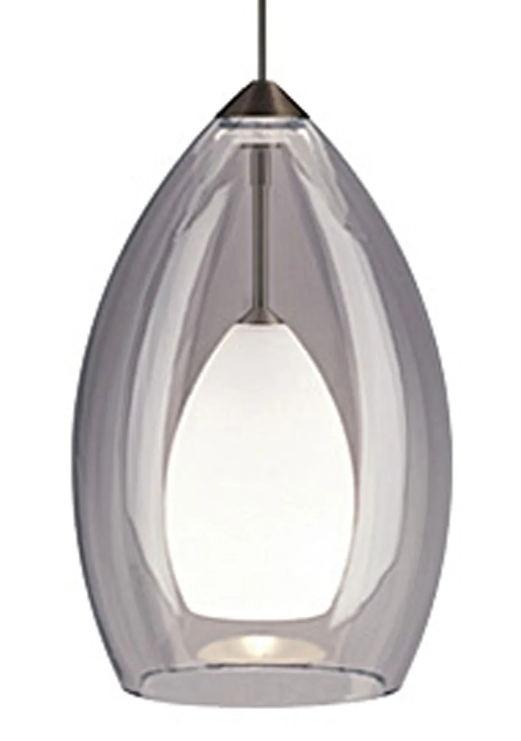 Fire One Light Pendant in Satin Nickel