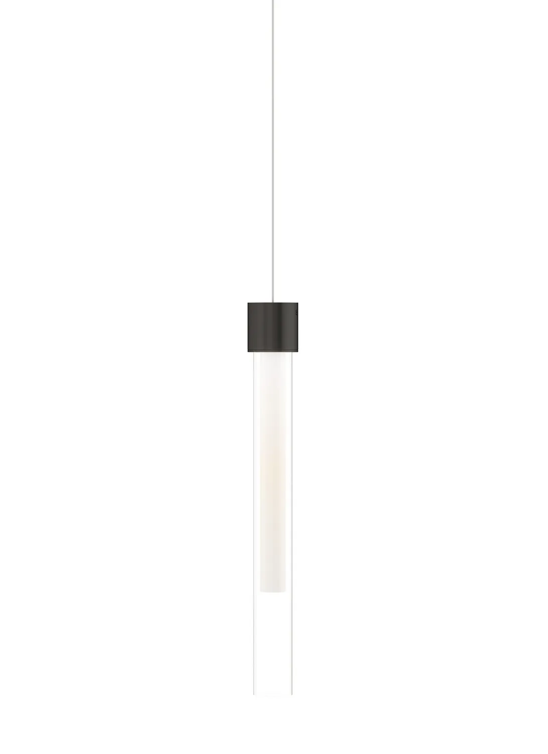 Linger LED Pendant in Nightshade Black