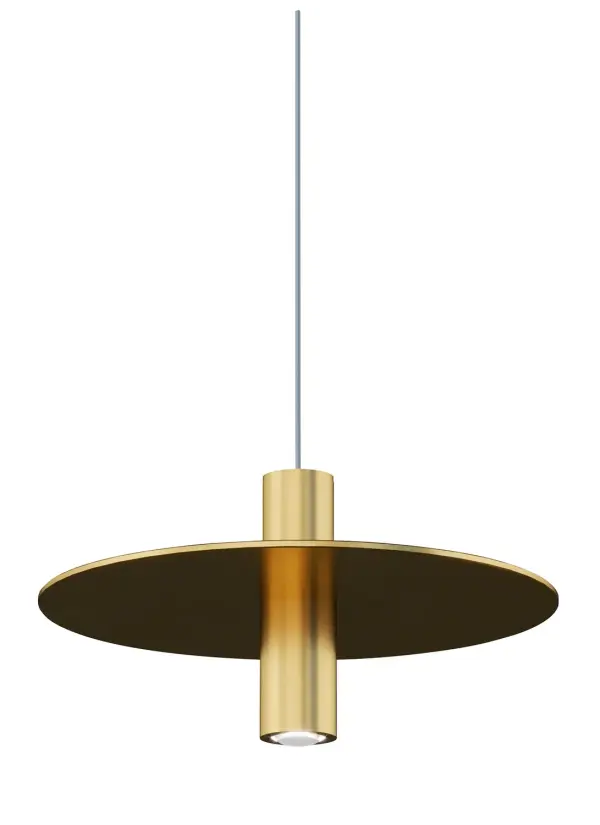 The Ponte LED Pendant brings modern architectural elegance to compact spaces with its distinctive ring silhouette and integrated LED technology. Inspired by Johannesburg's iconic Ponte Tower, this mini pendant delivers focused downlight through a sleek brass ring, perfect for task lighting or creating visual interest in multiples.