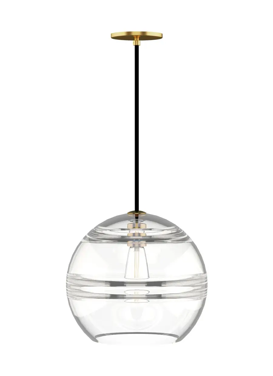 Sedona One Light Pendant in Aged Brass