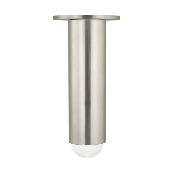 A compact yet striking flush mount featuring a multi-dimensional crystal prism set within a cylindrical metal body. Designer Kelly Wearstler reimagines the monopoint with architectural sophistication and integrated warm LED technology.