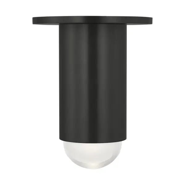 Kelly Wearstler's Ebell reimagines the flush mount with a multi-dimensional crystal prism set into a cylindrical bronze body. The integrated warm LED delivers museum-quality light in a compact, architecturally refined package.