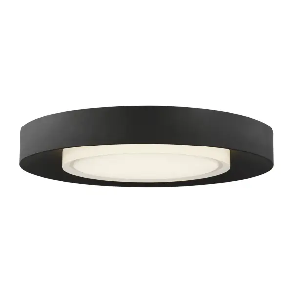 The Hilo flush mount delivers modern sophistication with its pressed glass diffuser and integrated LED technology. At 16.6" diameter, it provides excellent general illumination while maintaining a slim 2.2" profile perfect for standard ceiling heights.