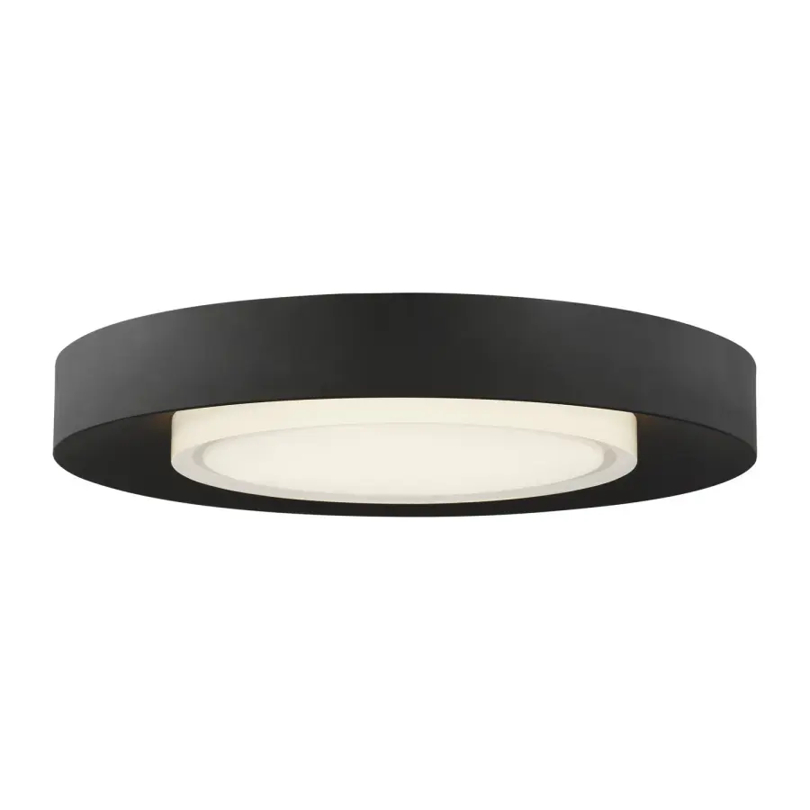 Hilo 16" LED Flush Mount in Nightshade Black
