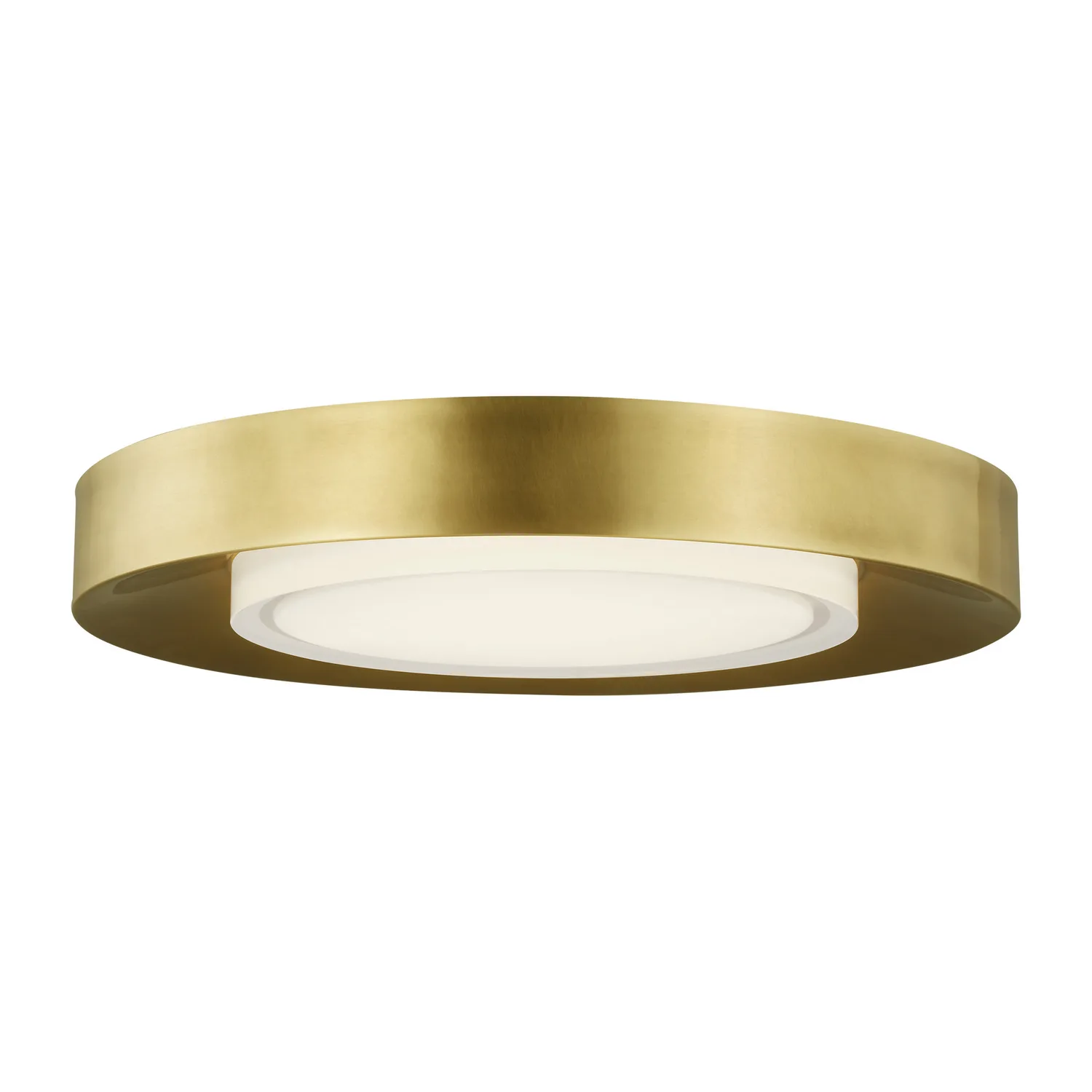 Hilo 16" LED Flush Mount in Natural Brass